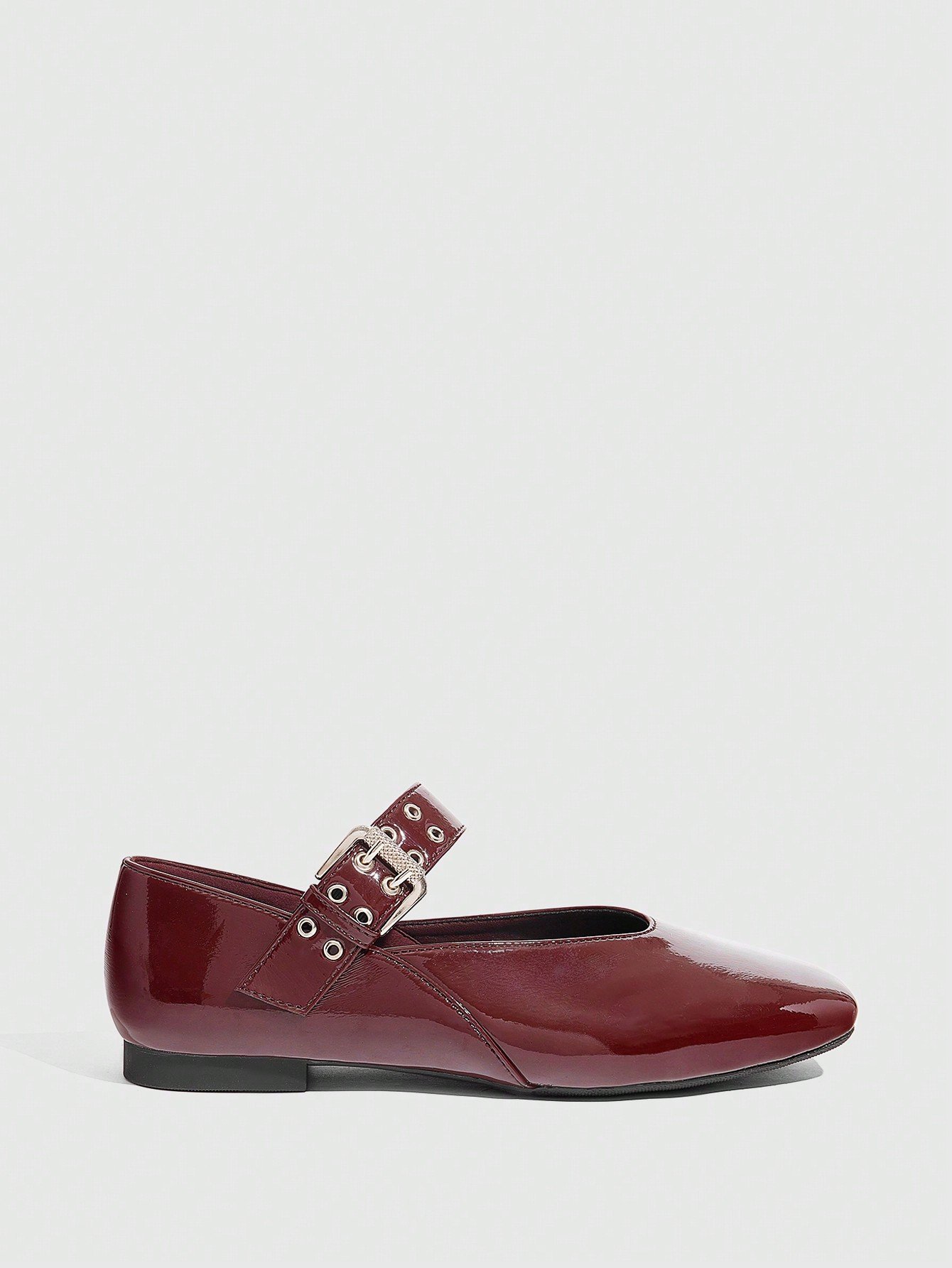 burgundy patent leather mary jane flats – square toe, low heel, adjustable buckle strap, elegant women’s shoes burgundy patent leather mary jane flats – square toe, low heel, adjustable buckle strap, elegant women’s shoes