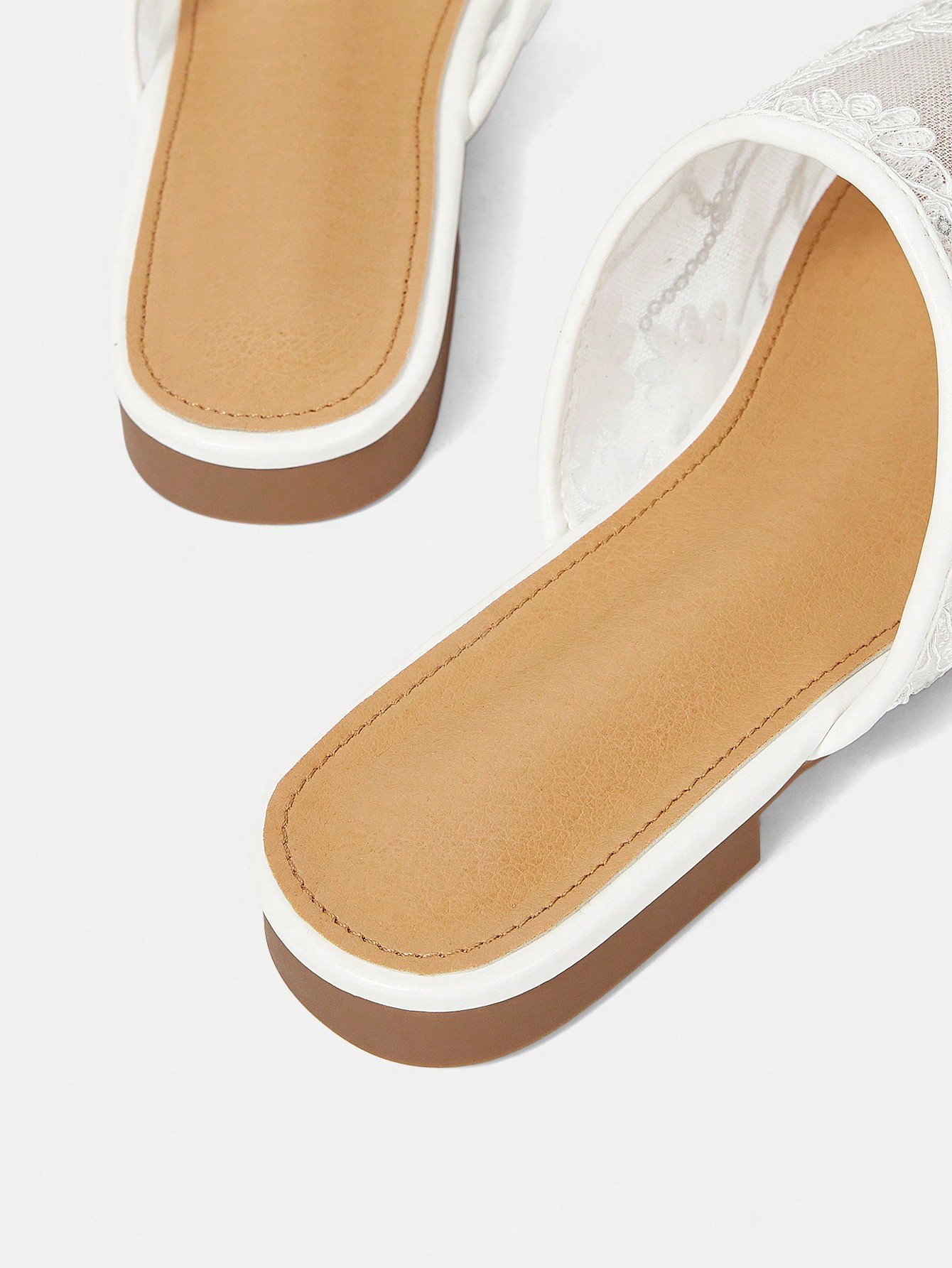 elegant lace mesh mule flats – bridal & evening slip on shoes for women elegant lace mesh mule flats – bridal & evening slip on shoes for women