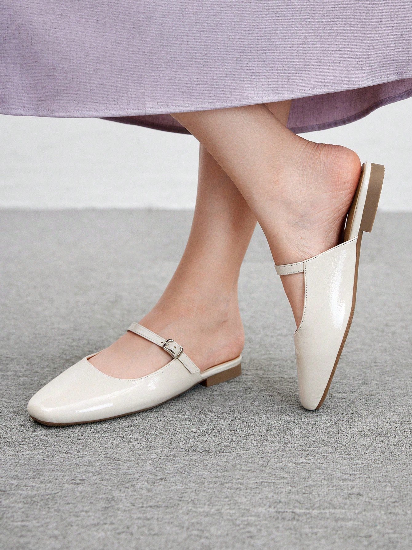 women's cream leather mary jane mules – classic strap low heel slip on shoes women's cream leather mary jane mules – classic strap low heel slip on shoes