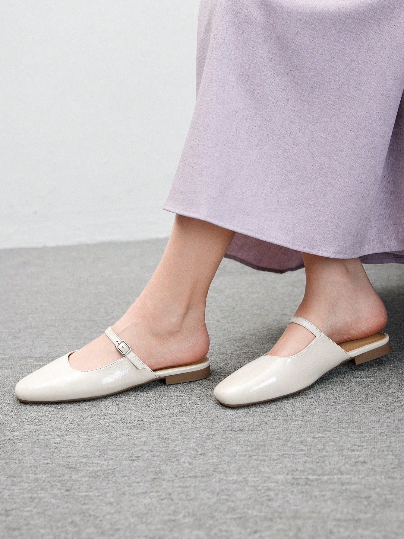 women's cream leather mary jane mules – classic strap low heel slip on shoes women's cream leather mary jane mules – classic strap low heel slip on shoes