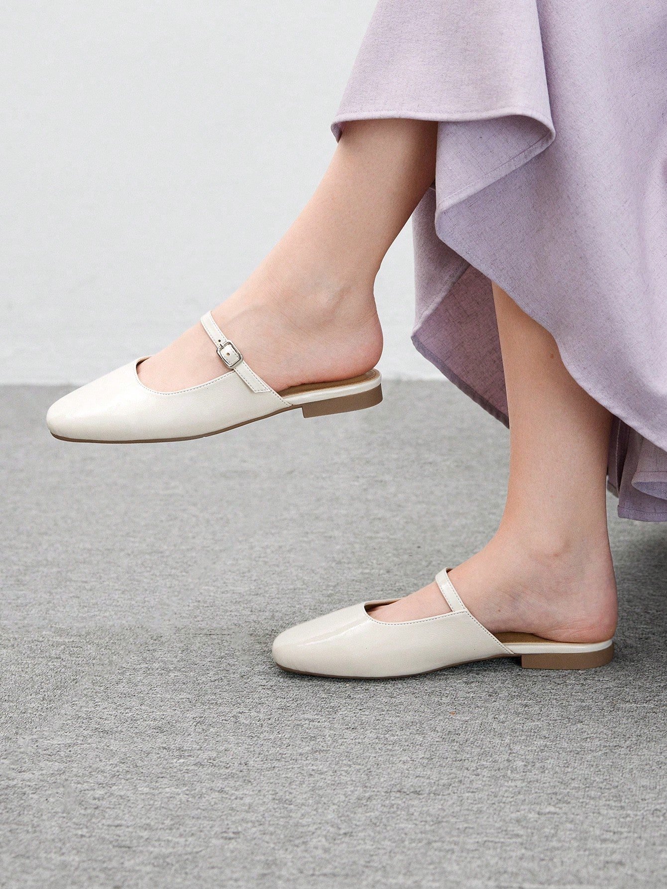 women's cream leather mary jane mules – classic strap low heel slip on shoes women's cream leather mary jane mules – classic strap low heel slip on shoes