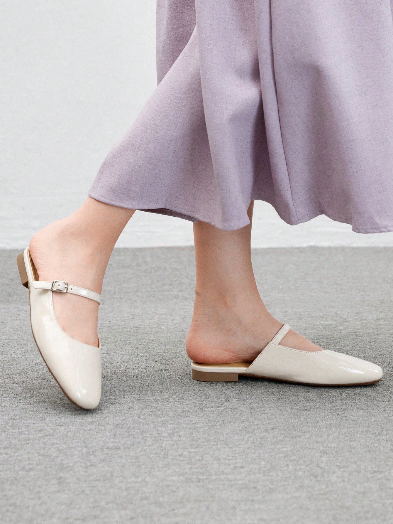 women's cream leather mary jane mules – classic strap low heel slip on shoes women's cream leather mary jane mules – classic strap low heel slip on shoes