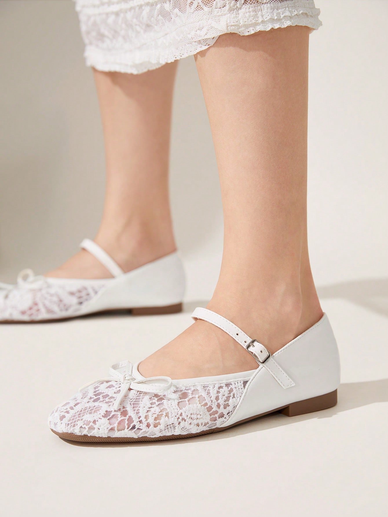 white lace ankle strap ballet flats – elegant everyday & occasion shoes white lace ankle strap ballet flats – elegant everyday & occasion shoes