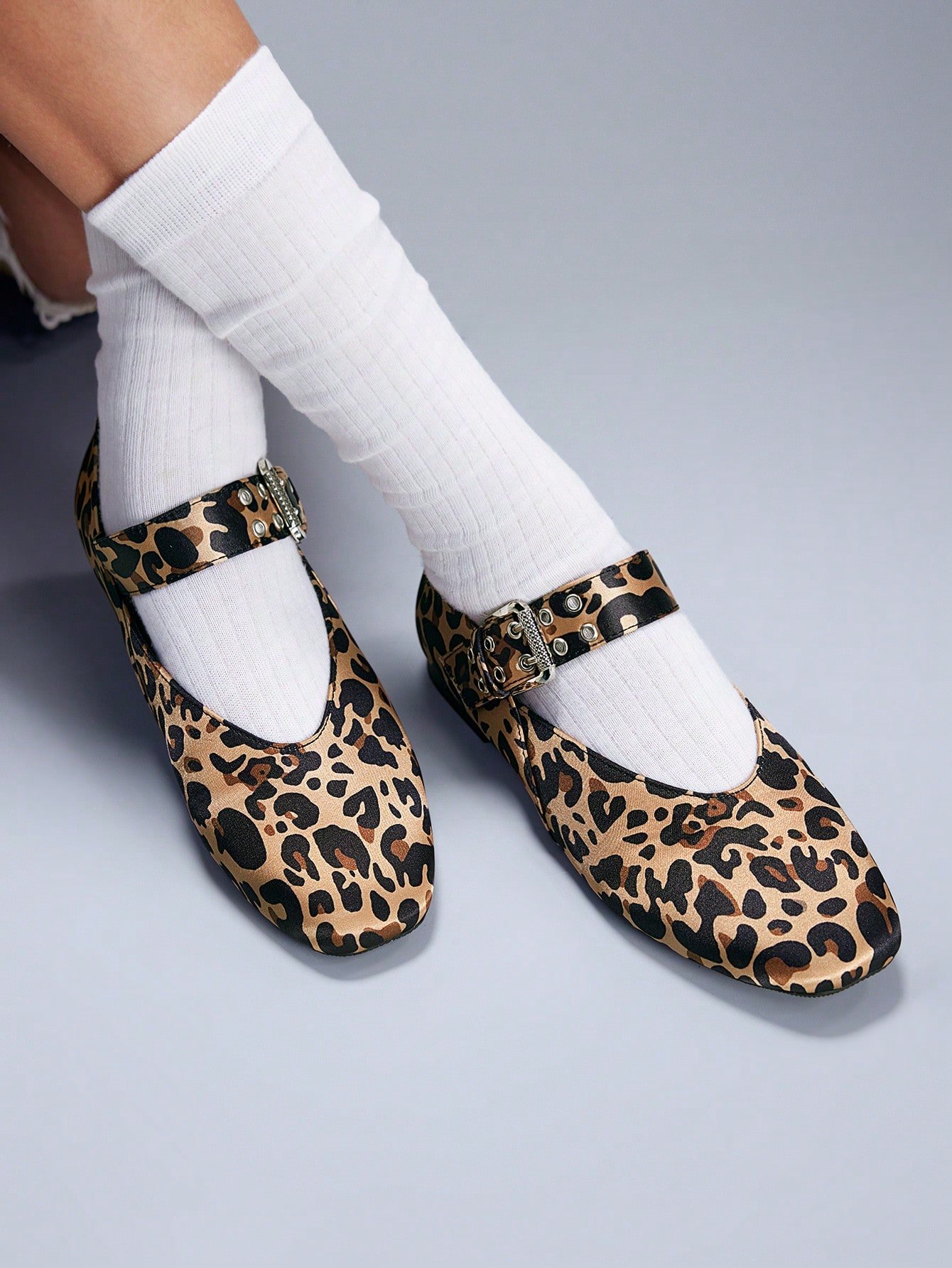 leopard print mary jane flats – round toe, studded buckle strap, trendy women’s casual shoes leopard print mary jane flats – round toe, studded buckle strap, trendy women’s casual shoes