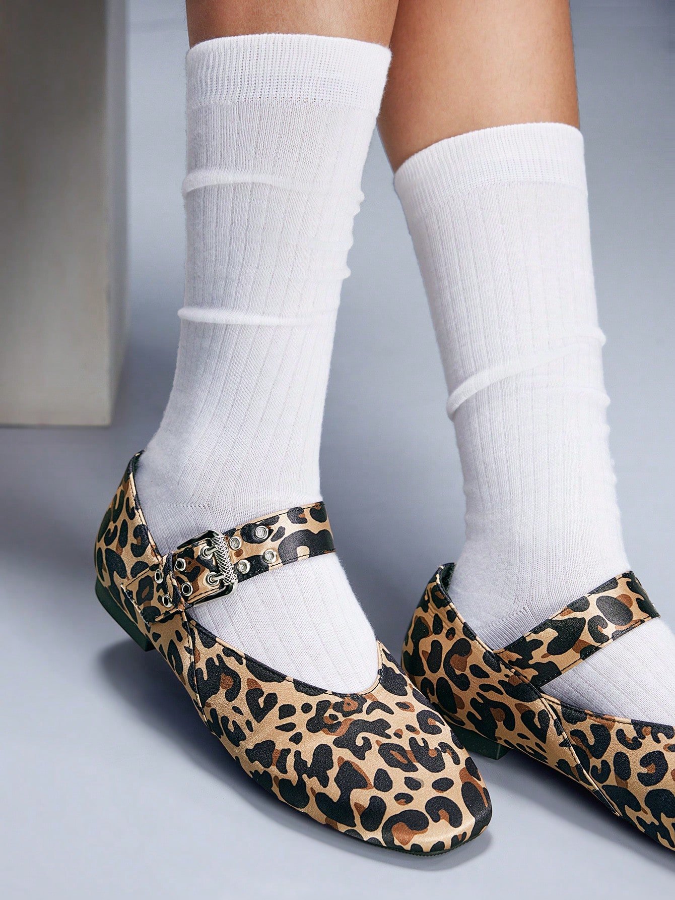 leopard print mary jane flats – round toe, studded buckle strap, trendy women’s casual shoes leopard print mary jane flats – round toe, studded buckle strap, trendy women’s casual shoes